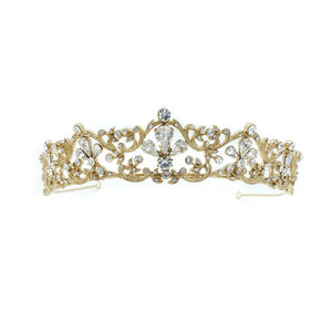 Elliott Bridal Tiara - Gold Hair Accessories - Tiara & Crown    