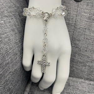 Eve Crystal Rosary Double Strand Rosary Bracelet    
