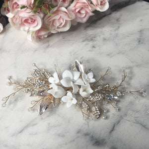 Evita Bridal Hairclip Hair Accessories - Hair Clip  Gold  