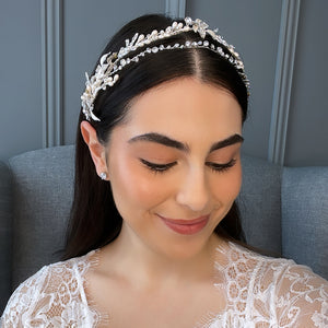 Velma Bridal Headband Hair Accessories - Headbands,Tiara  Silver  