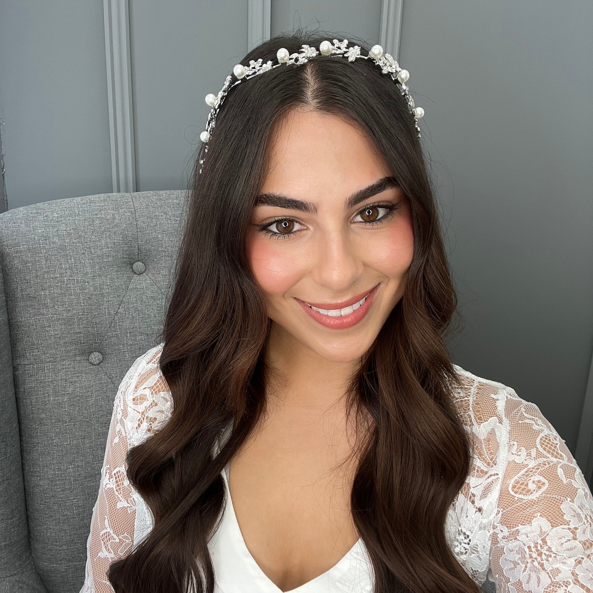 Trissa Pearl Bridal Vine Hair Accessories - Headpieces