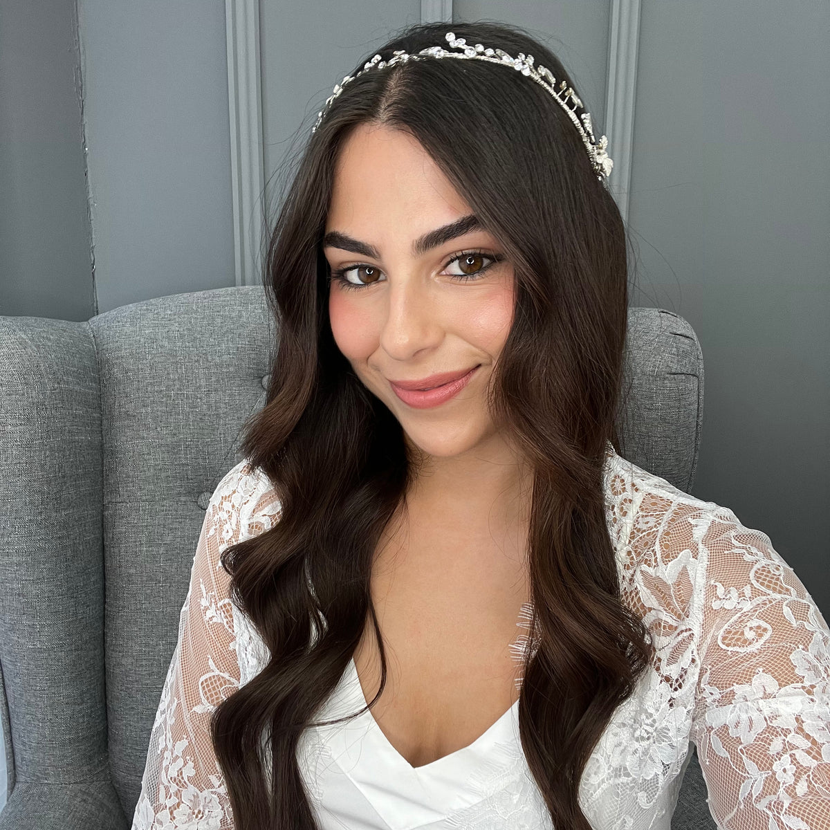 Lanelle Crystal Bridal Headband Hair Accessories - Headbands,Tiara