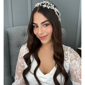 Dinah Bridal Twin Vine Hair Accessories - Hair Vine    