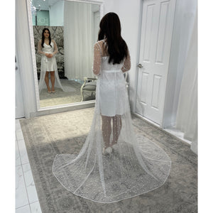Lunetta Pearl Bridal Robe - Limited Edition Bridal Robe - RTW    