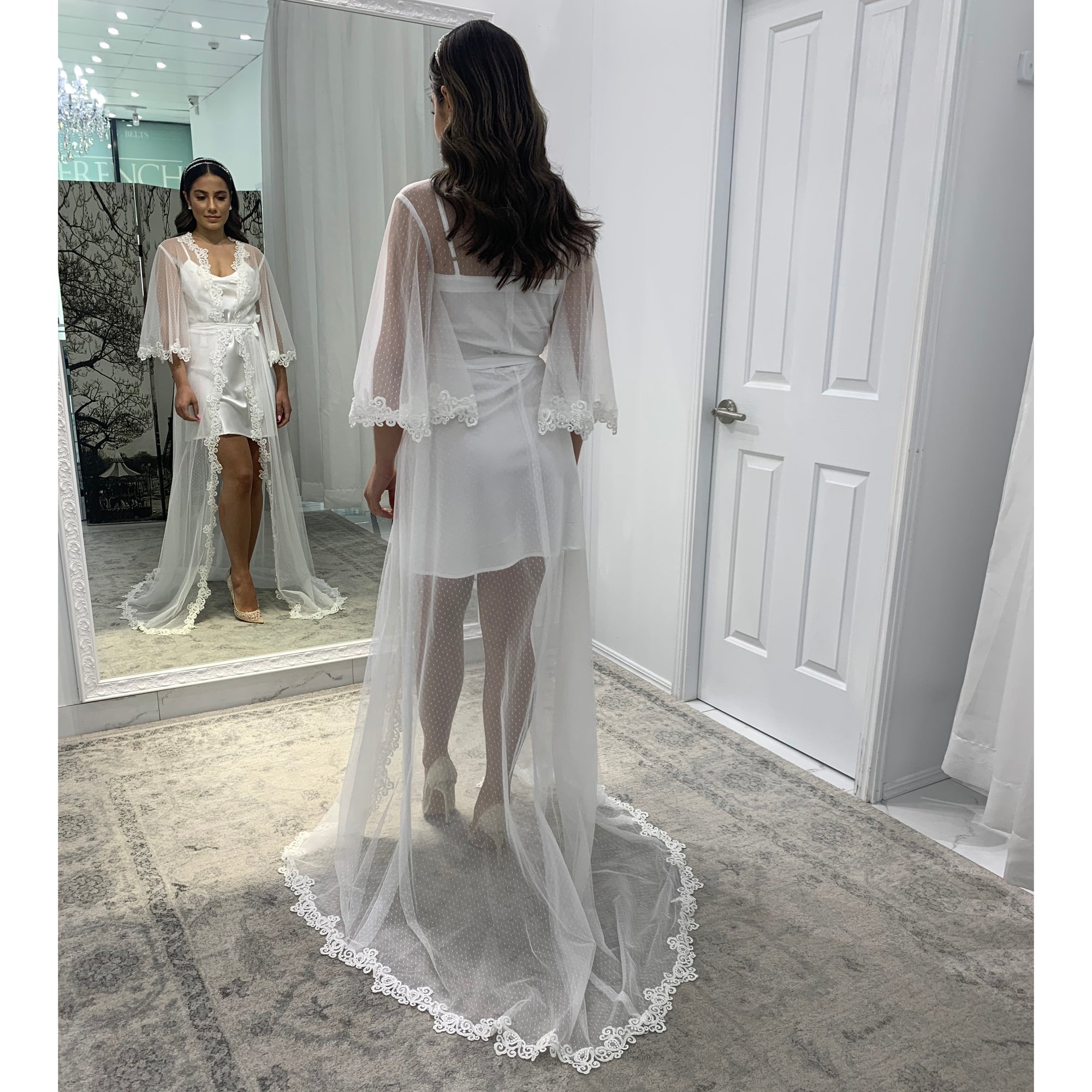 Stephanie Luxury Bridal Robe Bridal Lingerie - Robe