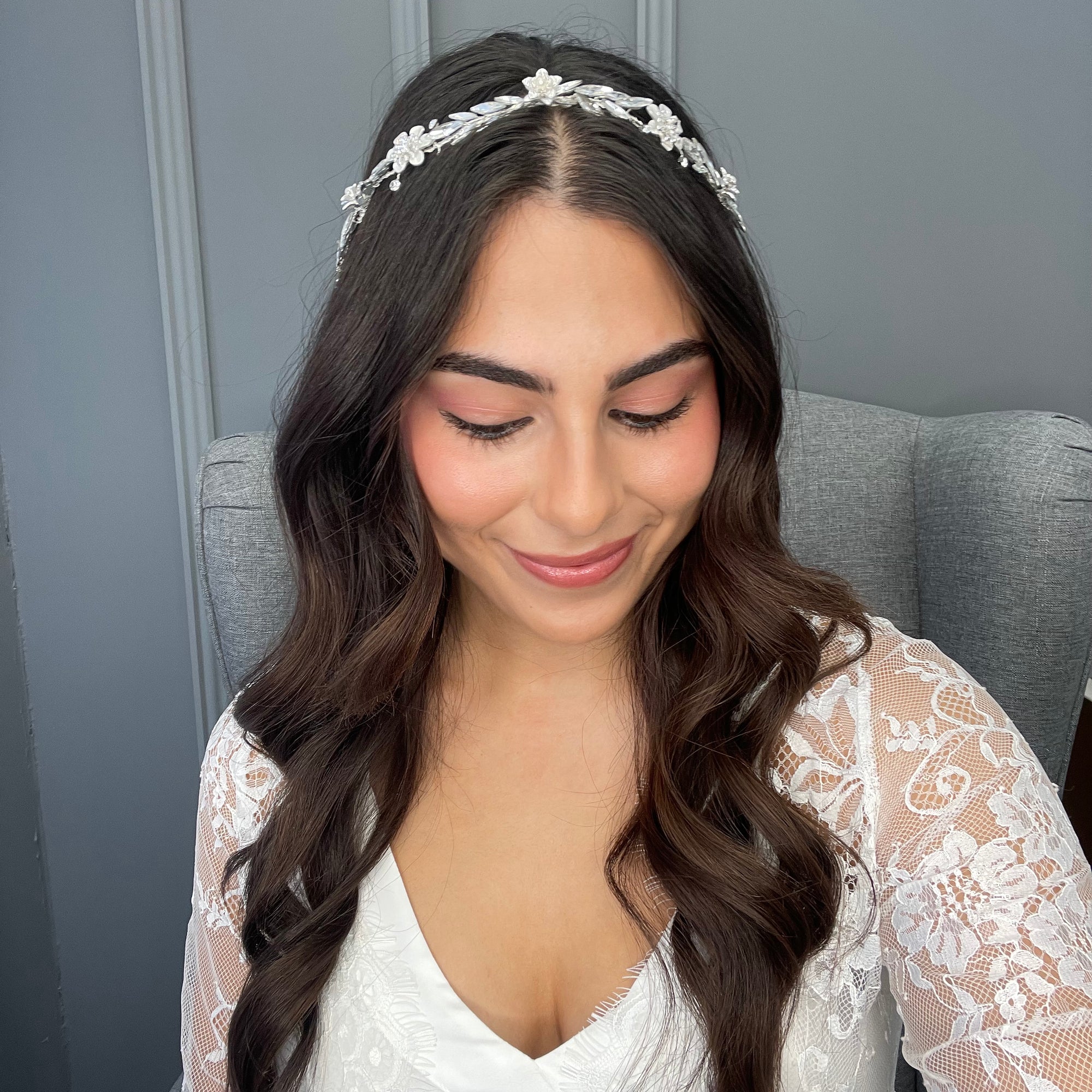 Lidia Bridal Hair Vine Hair Accessories - Hair Vine  Default Title  