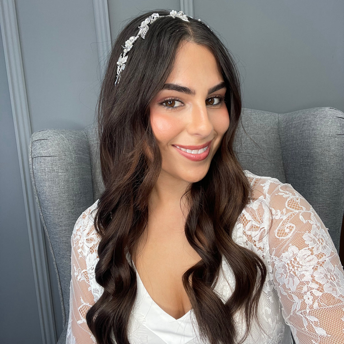 Alcina Crystal Bridal Hair Vine Hair Accessories - Headpieces