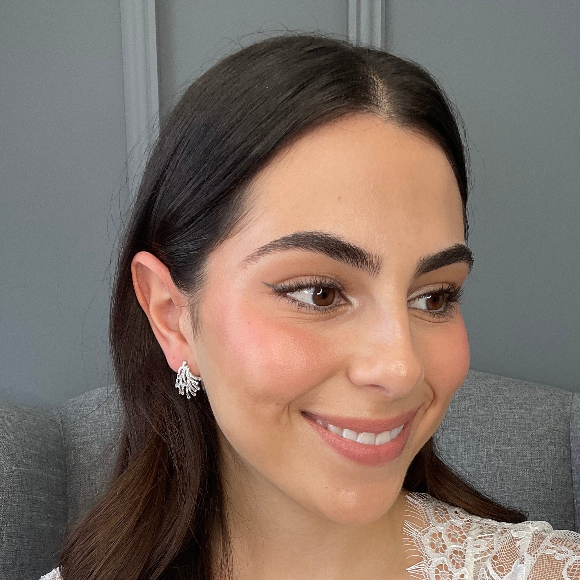 Davina Bridal Earrings Earrings - Glamour Stud    
