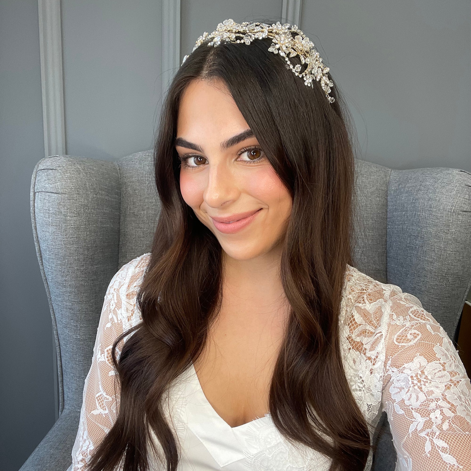 Sonia Bridal Flat Headpiece Hair Accessories - Headpieces