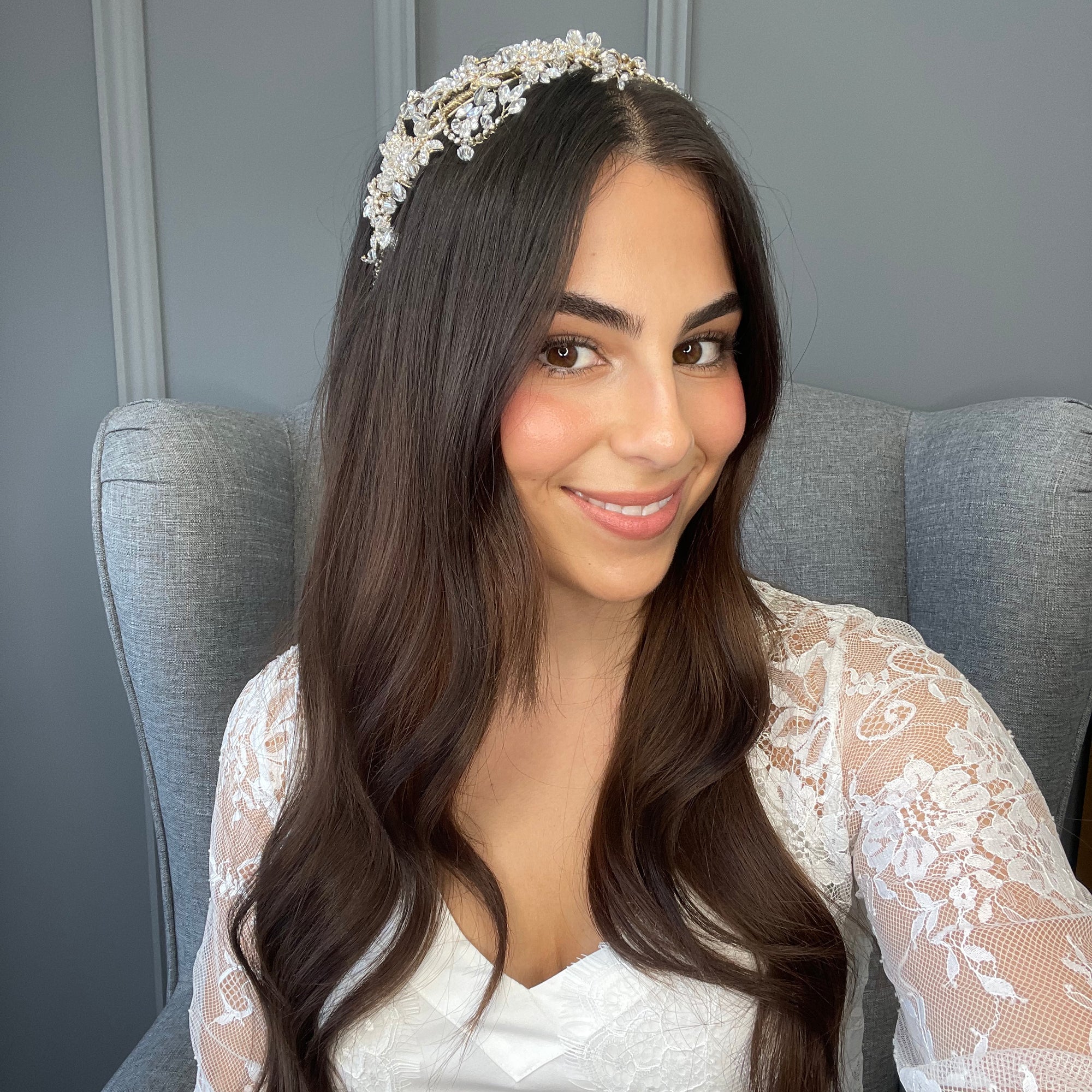 Sonia Bridal Flat Headpiece Hair Accessories - Headpieces