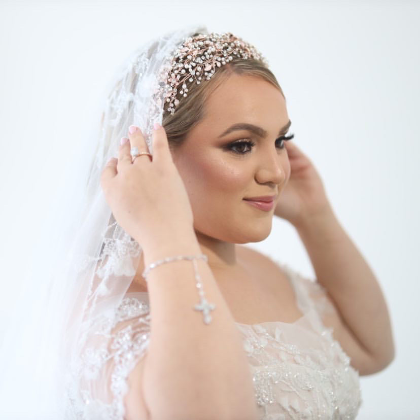 Lamia Bridal Flat Headpiece Hair Accessories - Headpieces