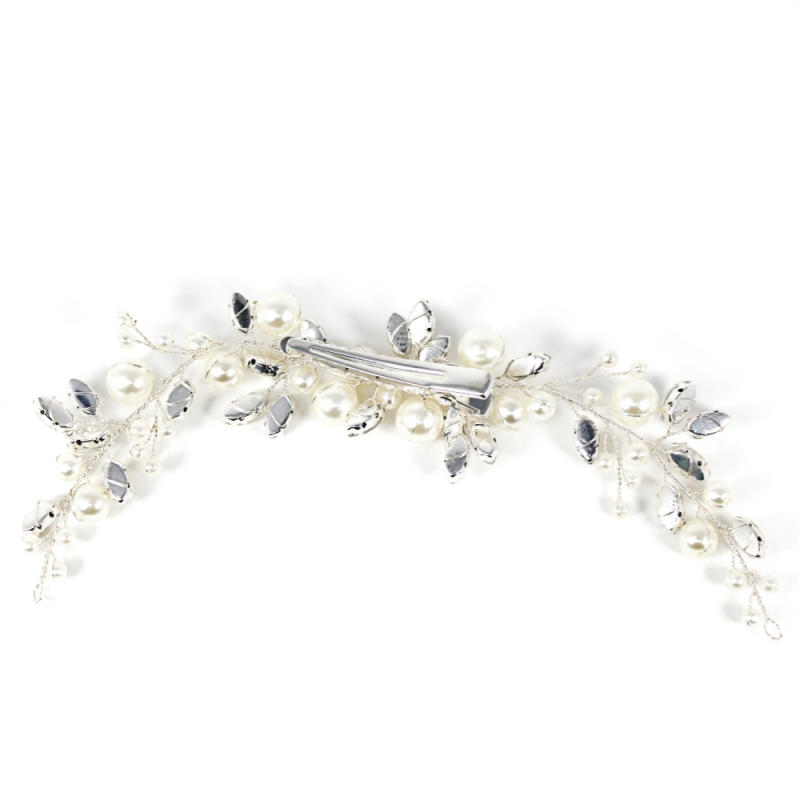 Jada Crystal Pearl Bridal Hair Clip Hair Accessories - Hair Clip