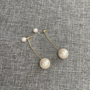Jaida Pearl Bridal Drop Earrings Earrings - Long Drop    