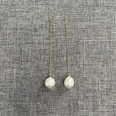 Maddison Pearl Bridal Drop Earrings Earrings - Long Drop