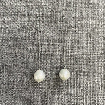 Maddison Pearl Bridal Drop Earrings Earrings - Long Drop