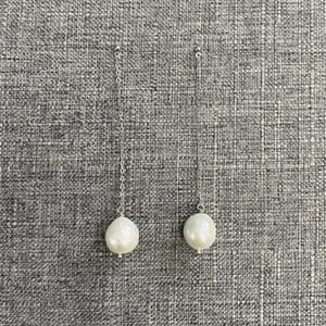 Maddison Pearl Bridal Drop Earrings LIMITED EDITION Earrings - Long Drop  Silver  