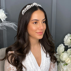 Justina Bridal Tiara Hair Accessories - Tiara & Crown    
