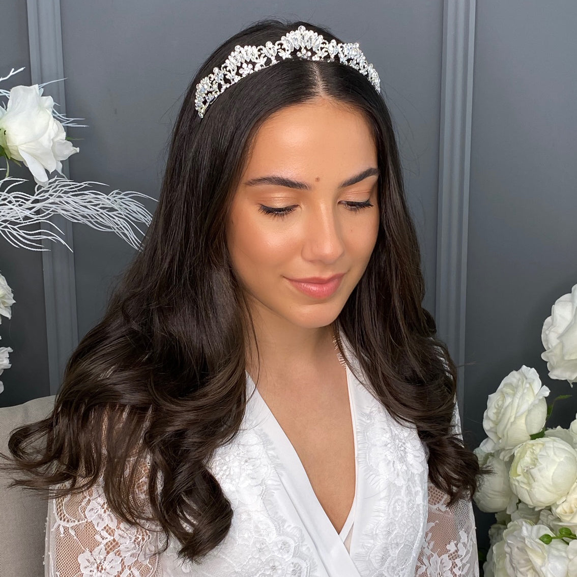 Justina Bridal Tiara Hair Accessories - Tiara & Crown    