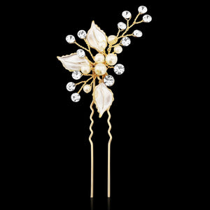 Kayla Bridal Hair Pin - Gold Hair Accessories - Hair Clip    