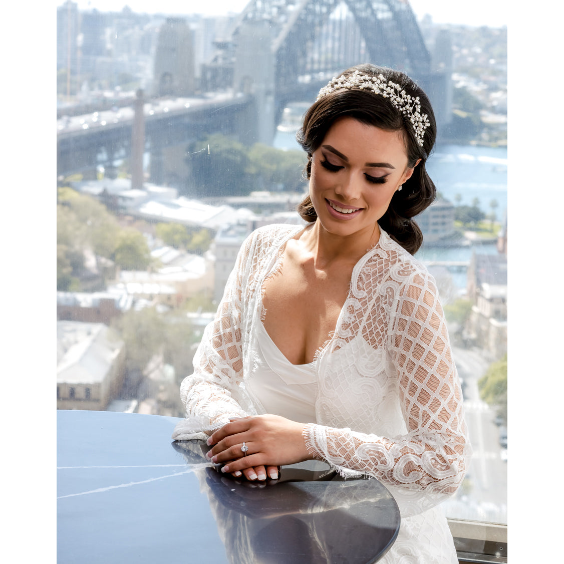 Klara Lace Bridal Robe Bridal Robe - RTW