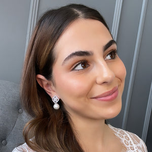 Lanar Pearl Bridal Earrings Earrings - Classic Short Drop    