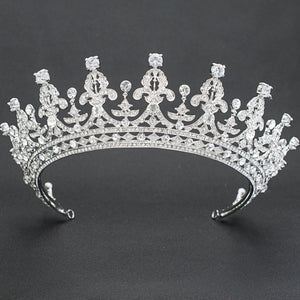 Coralynn Bridal Crown Hair Accessories - Tiara & Crown    