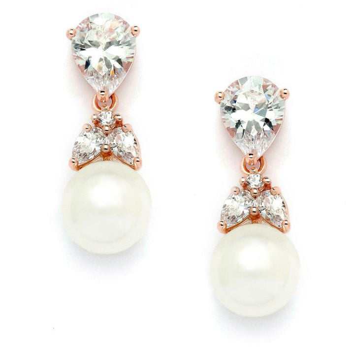 Liz Bridal Earrings Clip On Earrings - Classic Short Drop