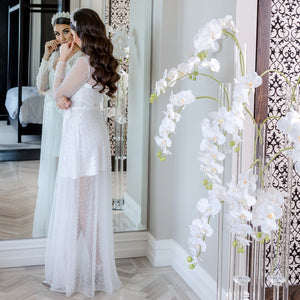 Luna Bridal Luxury Robe Bridal Lingerie - Robe    