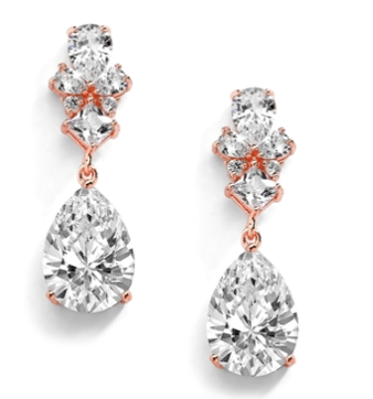 Malina Drop Bridal Earrings Earrings - Long Drop