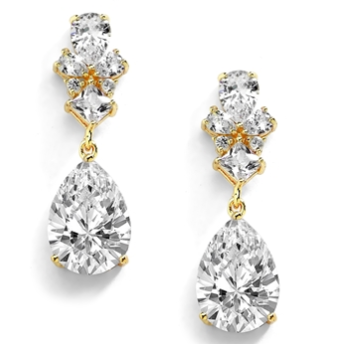 Malina Drop Bridal Earrings Earrings - Long Drop