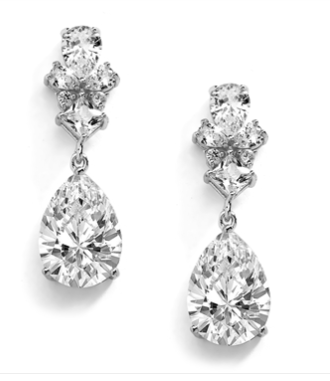 Malina Drop Bridal Earrings Earrings - Long Drop