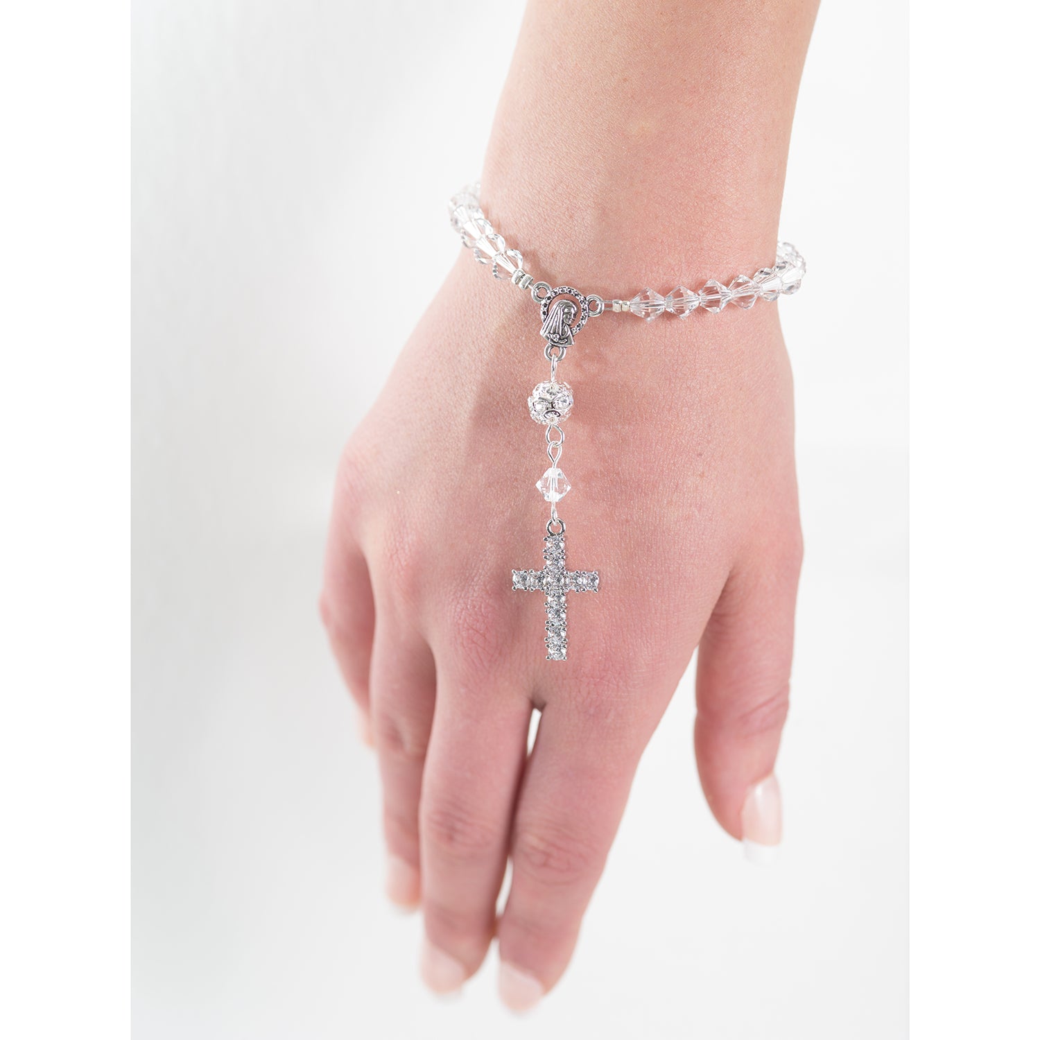 Zemira Single Crystal Rosary Rosary Bracelet