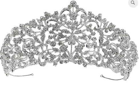 Meridan Crystal Bridal Crown Hair Accessories - Tiara & Crown