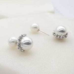 Nicola Pearl Bridal Stud Earrings Earrings - Classic Stud    