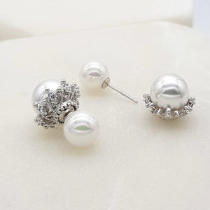 Nicola Pearl Bridal Stud Earrings Earrings - Classic Stud    