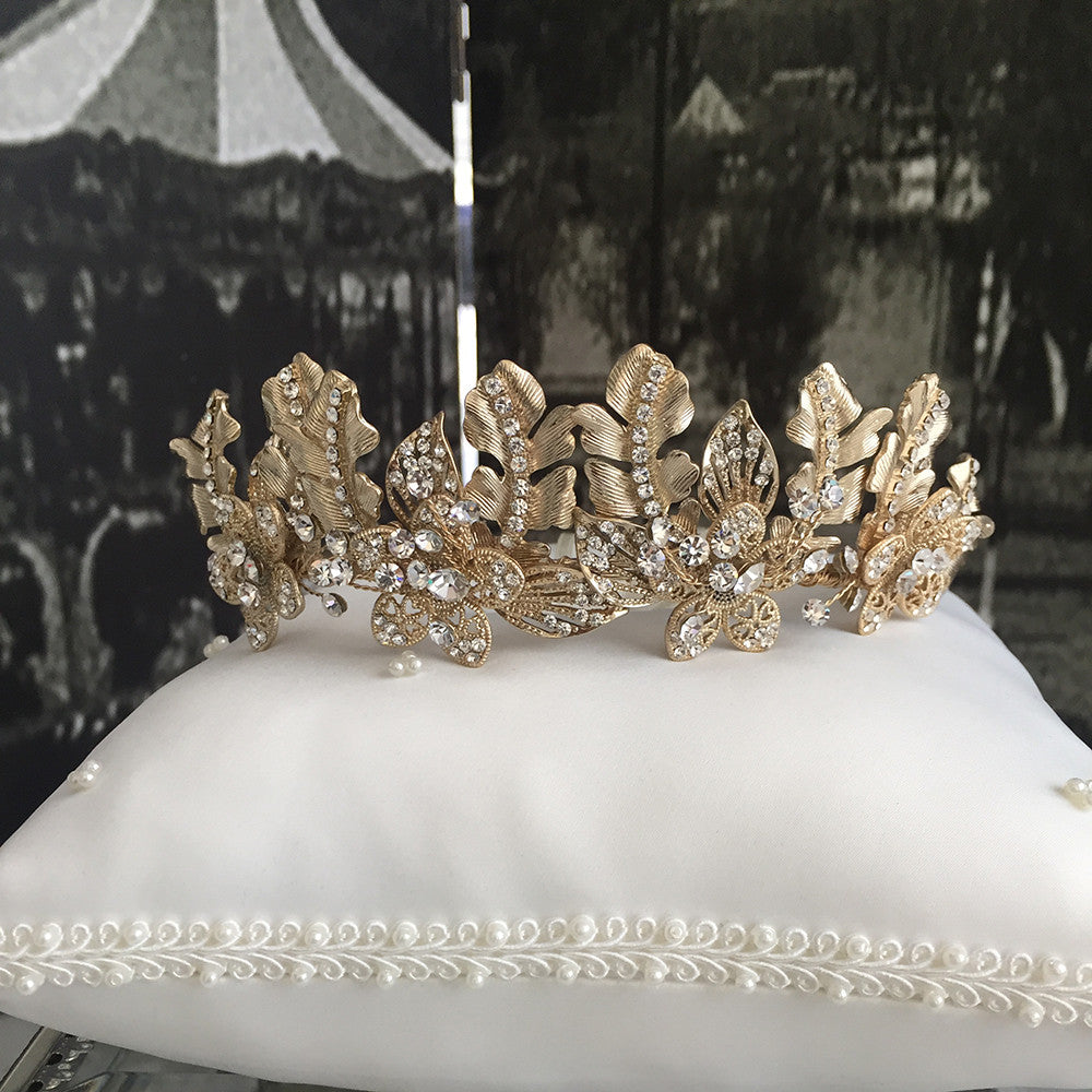Raakel Crystal Bridal Crown Hair Accessories - Tiara & Crown