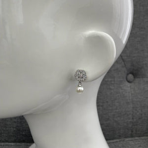 Salinger Small Pearl Bridal Earrings Earrings - Classic Short Drop    
