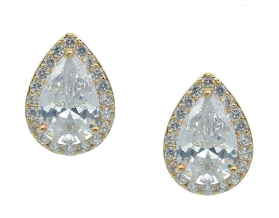 Sevran Bridal Earrings Clip On Earrings - Classic Stud