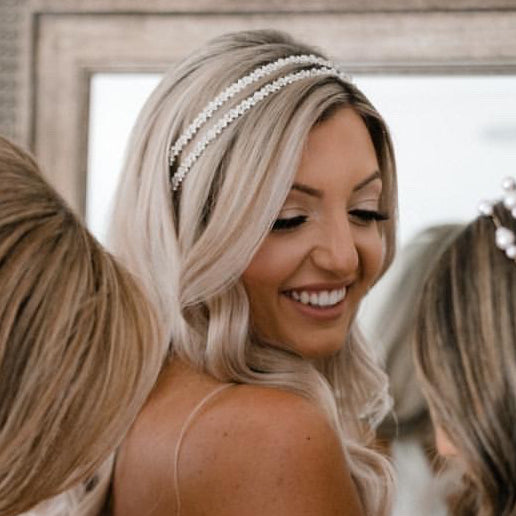 Kayla Bridal Double Headband Hair Accessories - Headbands,Tiara