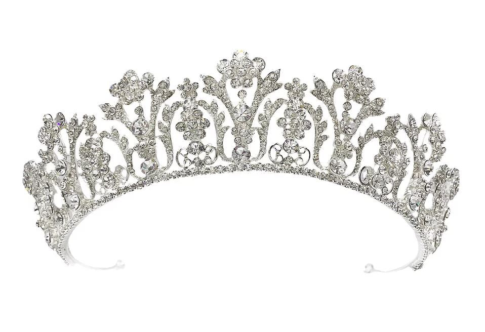 Talisa Crystal Bridal Crown Hair Accessories - Tiara &amp; Crown