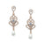 Valerie Bridal Earrings - Rose Gold Earrings - Long Drop    