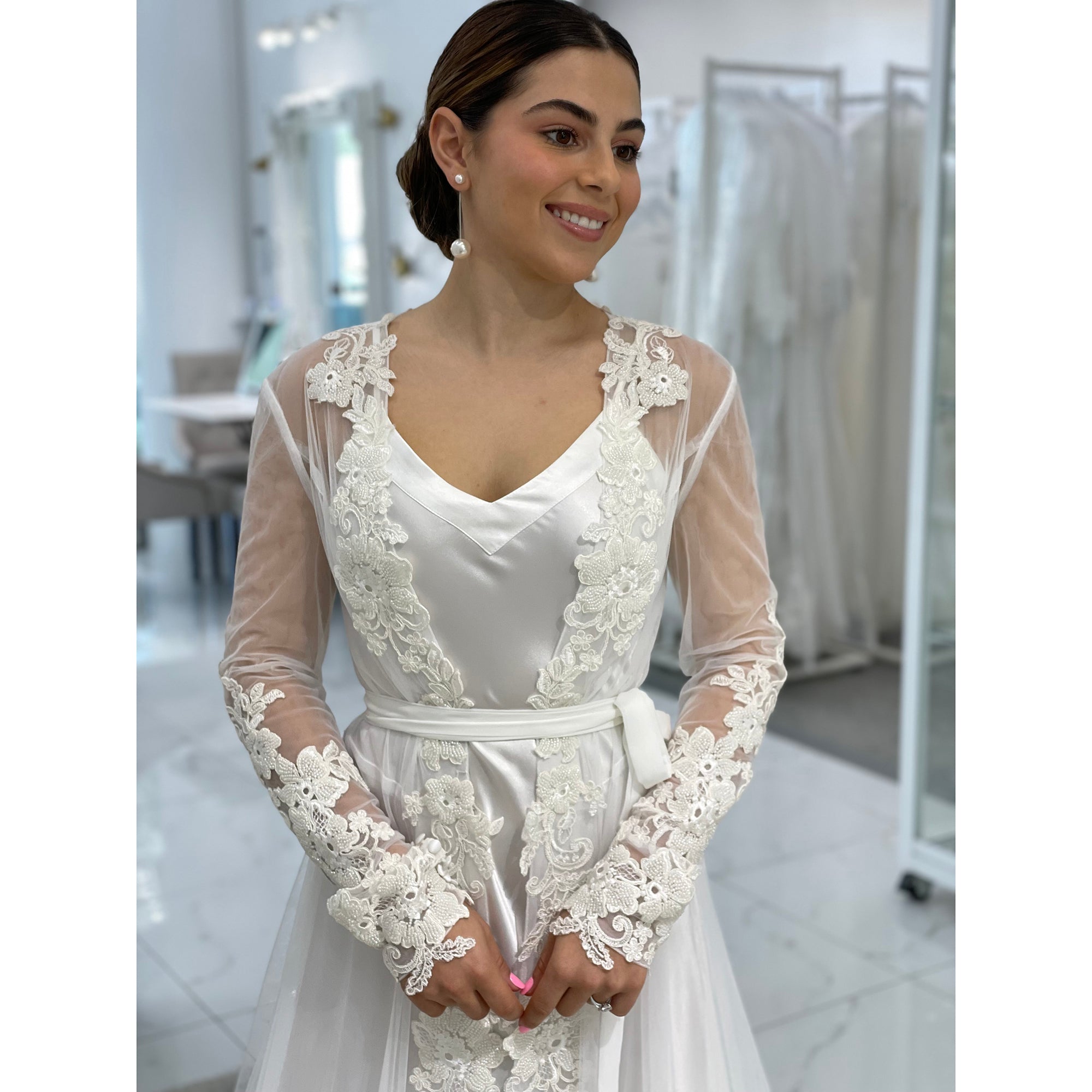 Vivienne Bridal Luxury Robe Bridal Lingerie - Robe    