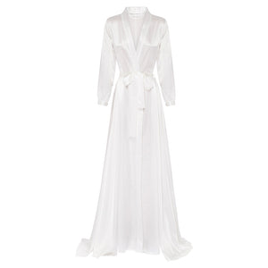 Yasmin Jay Bridal Robe Bridal Robe - RTW  Small (8) Bridal White 