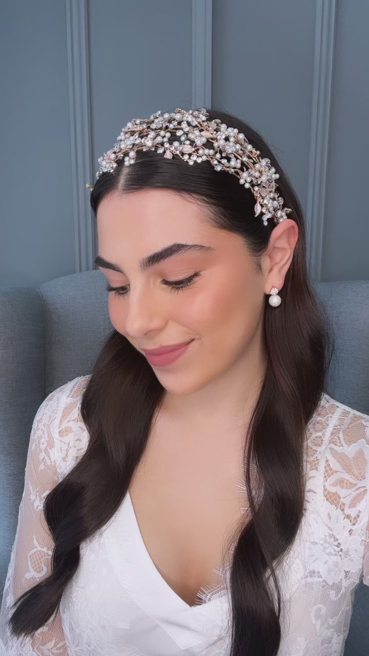 Lamia Bridal Flat Headpiece