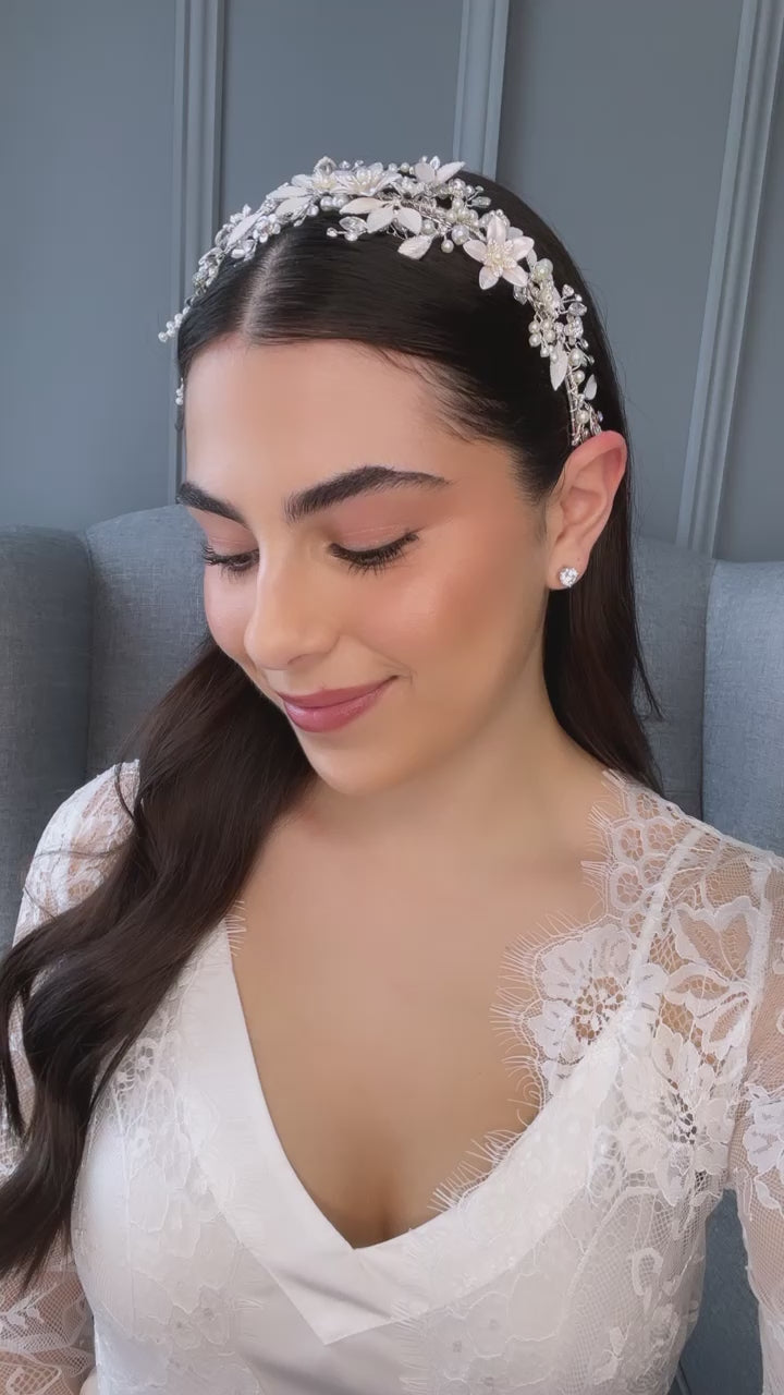 Sirene Floral Bridal Headband