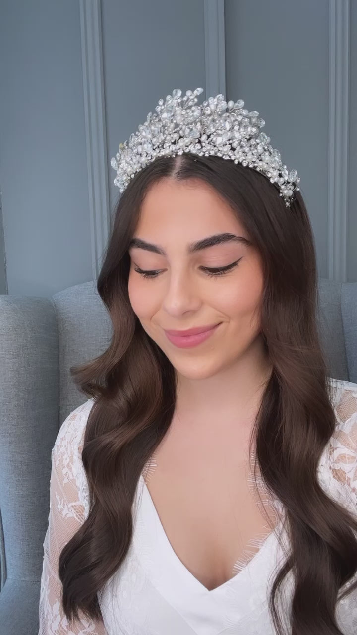 Leza Crystal Bridal Crown