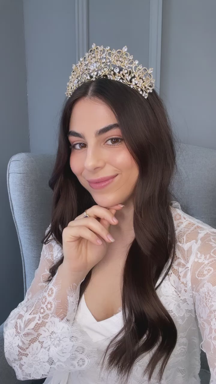 Wren Crystal Bridal Crown