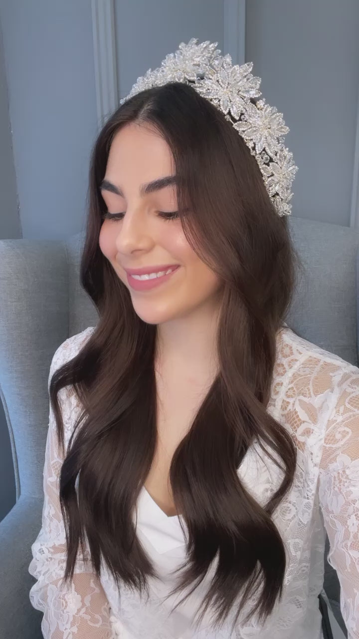 Ottilie Crystal Bridal Crown