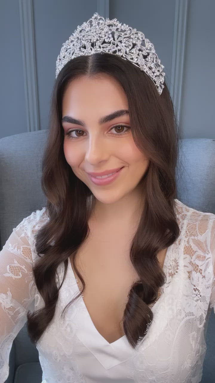 Meridan Crystal Bridal Crown