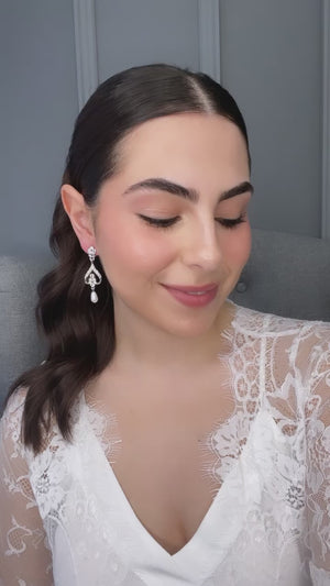 Alana Bridal Pearl Earrings
